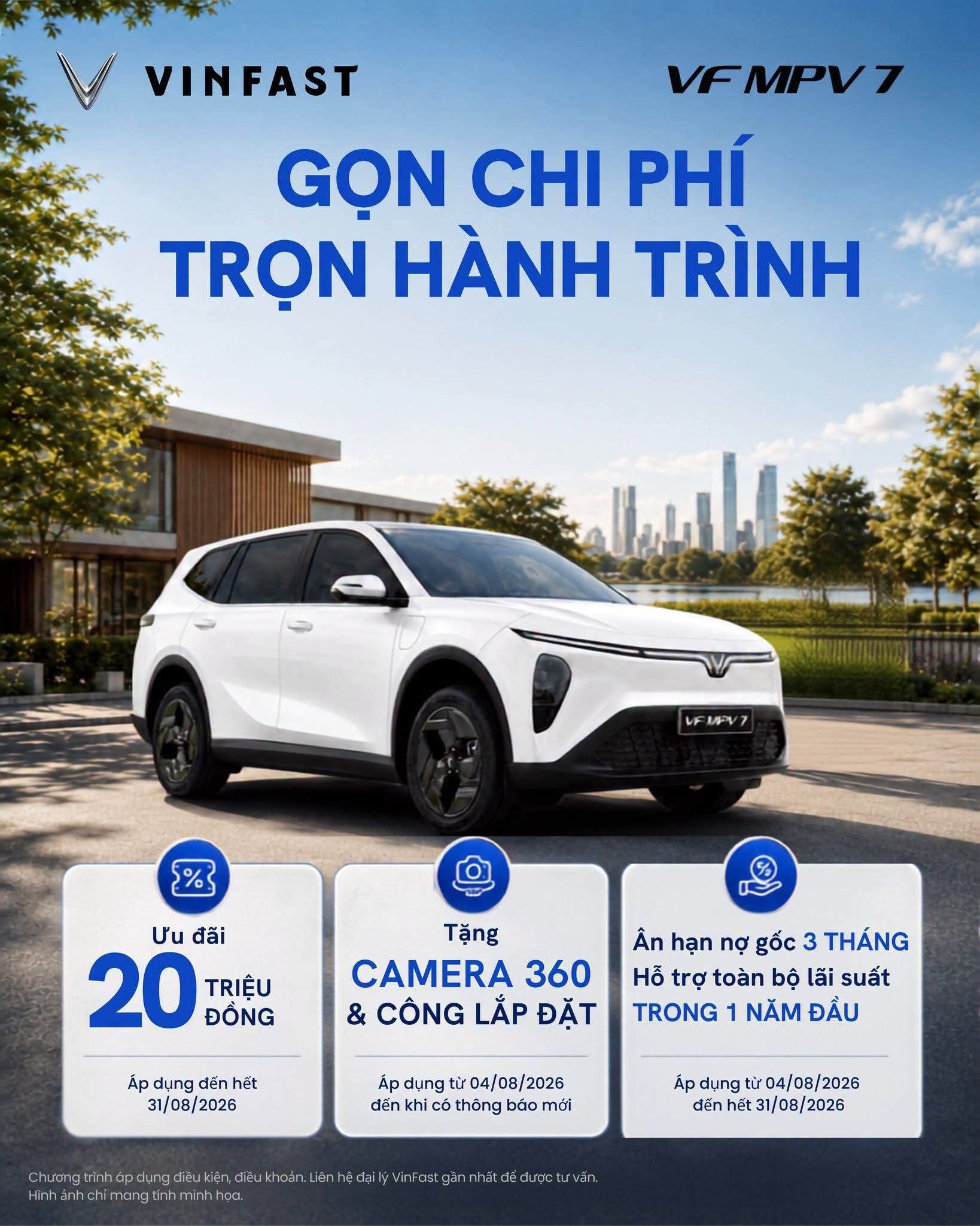 GỌN CHI PHÍ, TRỌN HÀNH TRÌNH CÙNG VF MPV 7